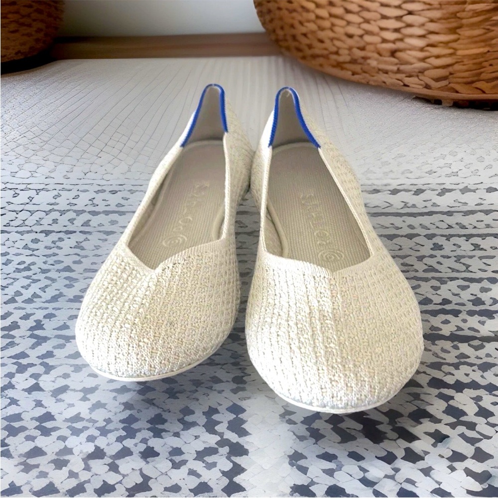 Rothy's Cream Knit Flats